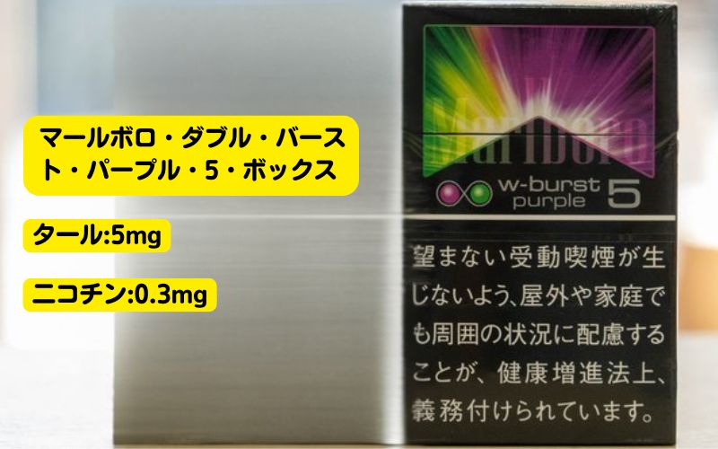 【タバコ愛好者必見】2026年最新マールボロ 種類一覧|販売中の全25種の味・特徴・値段を紹介! | VapePenZone Japan マルボロの種類:マールボロ・ダブル・バースト・パープル・5・ボックス