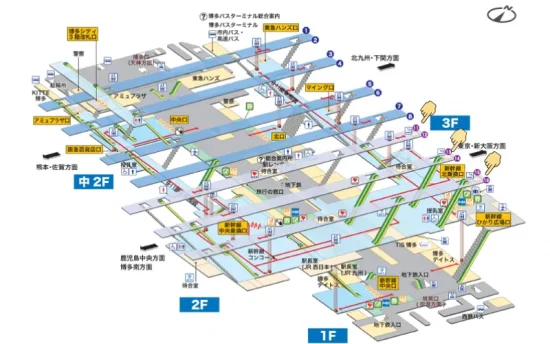 【2026年版】新幹線博多駅のホーム&周辺喫煙所22か所マップ。最も完全なガイドです! | VapePenZone Japan 博多駅 喫煙所 マップ、博多駅 新幹線 喫煙所 マップ