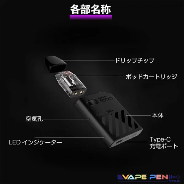 Uwell Caliburn AK2 コンポーネント