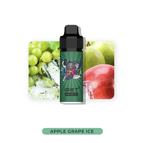 apple grape ice IGET Bar Plus 6000 puffs vape kit