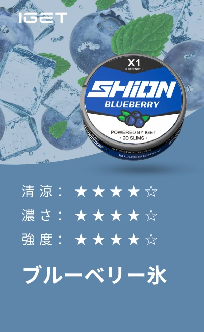 IGET SHION X1 Nicotine Pouch blueberry ice