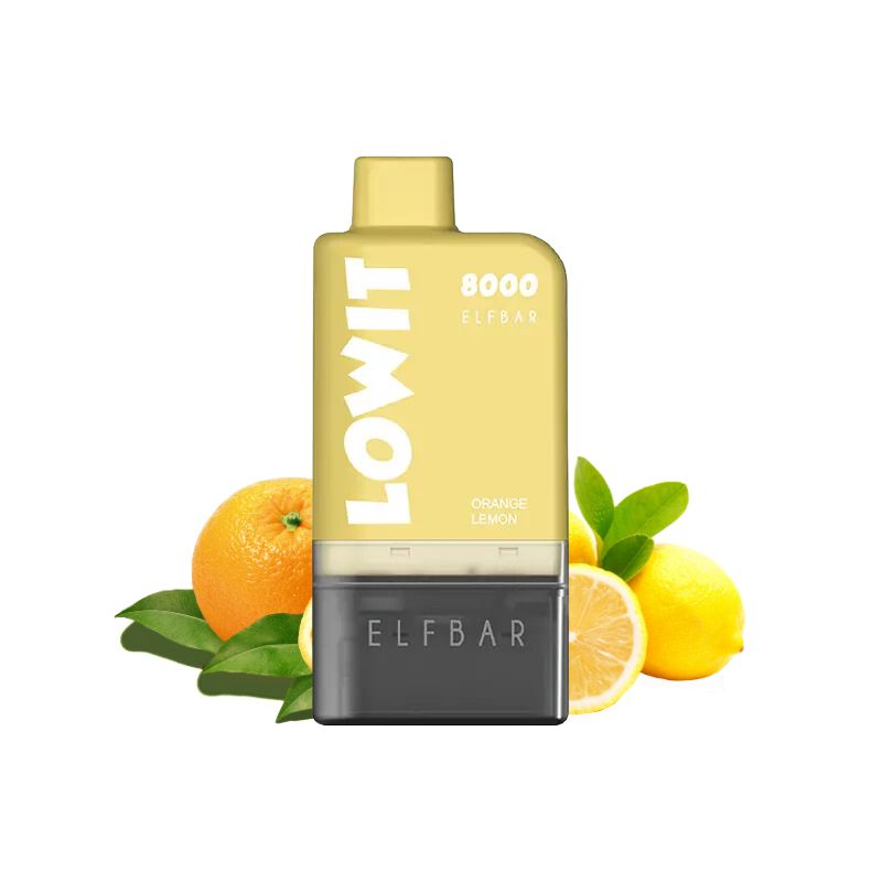 バイヤー厳選」Orange Lemon - ELFBAR LOWIT 8000 VAPE セット
