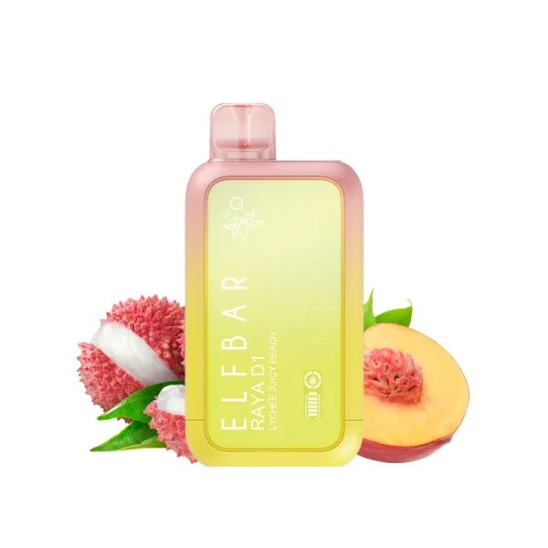 ElfBar BC10000 (Raya D1 Sunit) - ライチジュースピーチ (Lychee Juicy Peach)