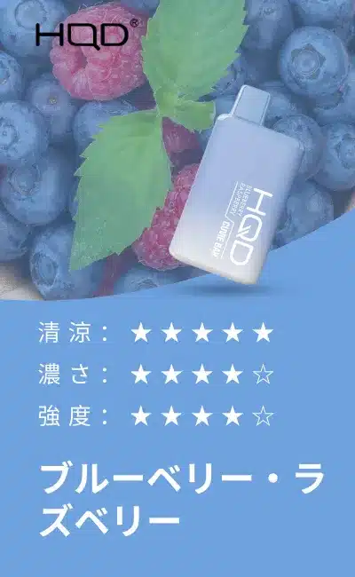 HQD Cuvie Bar 7000 Puffs Blueberry Raspberry