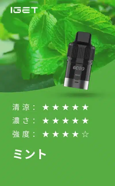 IGET Bar Plus Pod 6000 Puffs Mint
