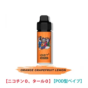 Orange Grapefruit Lemon - IGET Bar Plus Kit 6000 Puffs 0 ニコチン