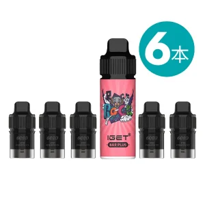 IGET Bar Plus セット 6個 【0 ニコチン】