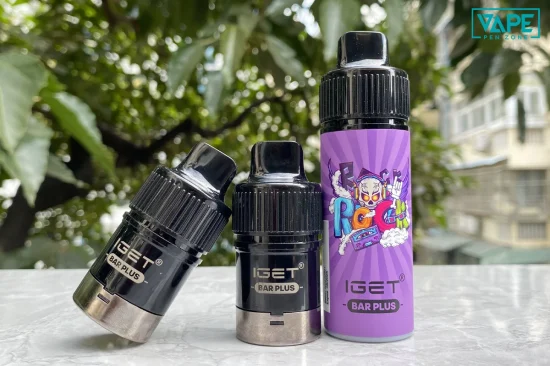 Passion Fruit Kiwi Guava - IGET Bar Plus Kit 6000 Puffs 0 ニコチン | VapePenZone Japan