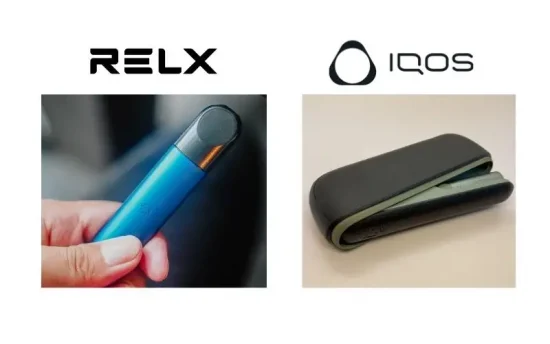 IQOS vs RELX：デザインの外観の違い