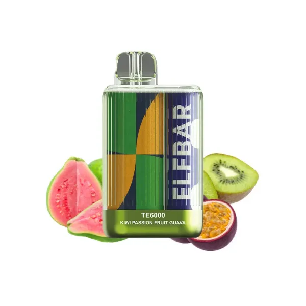 kiwi passion fruit guava ELFBAR te6000 puffs