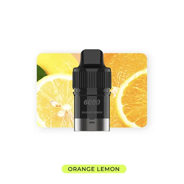 orange lemon iget bar plus pod 6000 puffs prefilled
