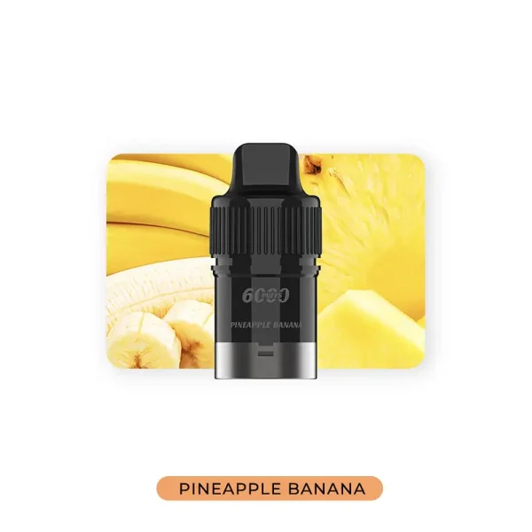 pineapple banana iget bar plus pod 6000 puffs prefilled