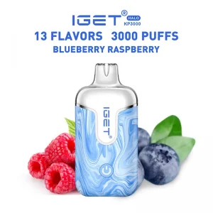blueberry raspberry IGET Halo 3000 Puffs
