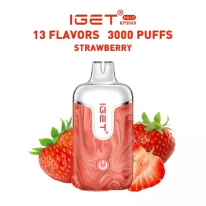 strawberry IGET Halo 3000 Puffs