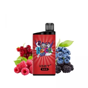 クワドラプルベリー(Quadruple Berry) - IGET Bar 3500 Puffs