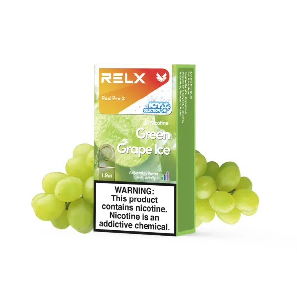 relx-infinity-2-pod-green-grape-ice-1.webp RELX Infinity 2 交換用Pod – グリーン・グレープ(Green Grape Ice) | VapePenZone Japan