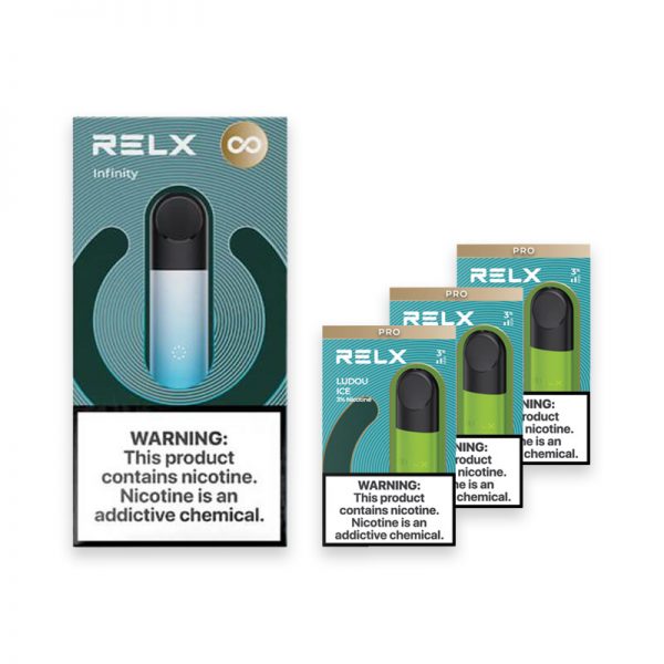 RELX INFINITY STARTER KIT (DEVICE + 3 PODS PACK) | VapePenZone Japan