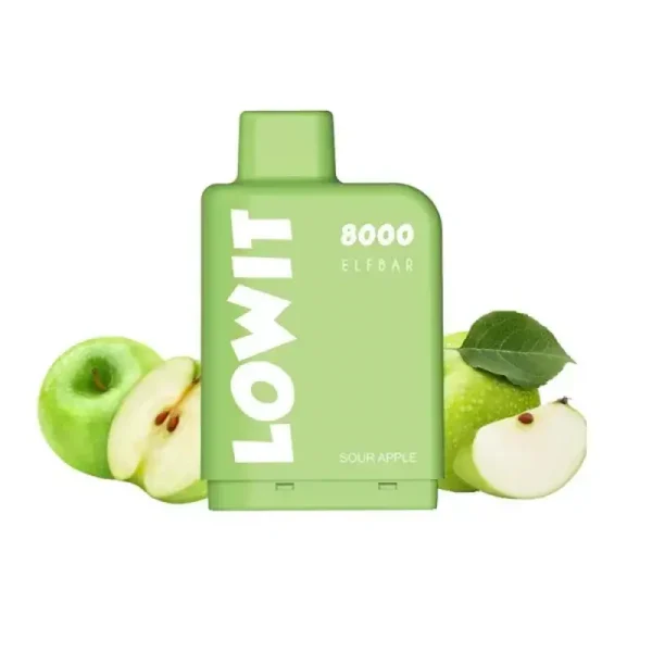 sour apple elfbar lowit pod 8000 回