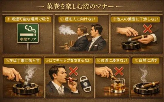 【初心者必見】葉巻の吸い方とは?|葉巻の吸い方を6ステップで徹底解説(道具・火の付け方・保存まで) | VapePenZone Japan 葉巻を楽しむ際のマナー