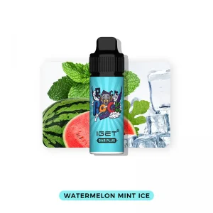watermelon mint ice IGET Bar Plus 6000 puffs